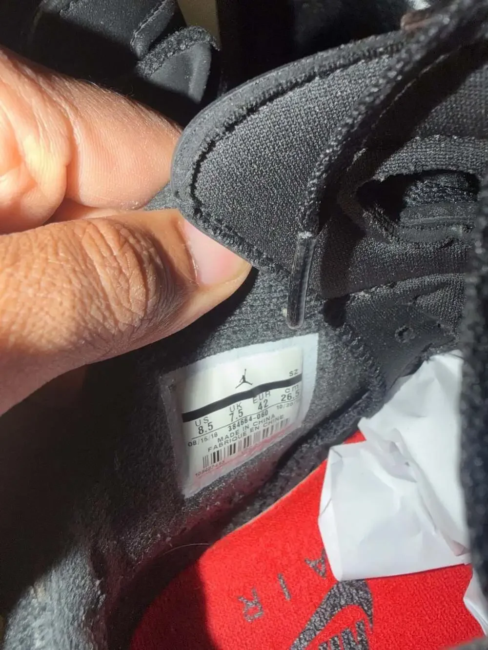 Air Jordan 6 Retro Black Infrared 2019 8.5M/10W CLEAN